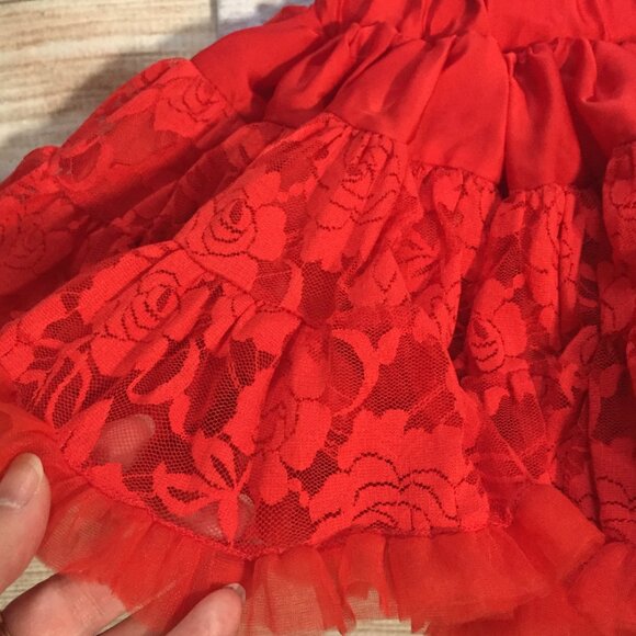 utu Couture Disney Beauty & the Beast Belle Red Rose Tutu and Shirt - Picture 3 of 10